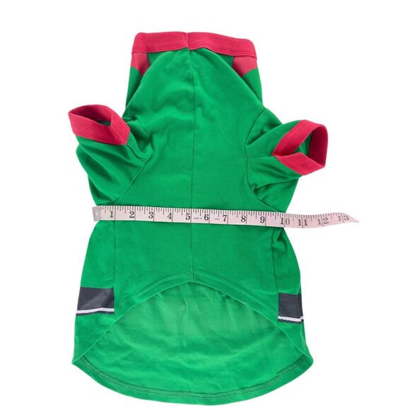 Elf Dog Costume Christmas Outfit XL Green & Red With Belt Design For Large Dogs - Picture 7 of 14
